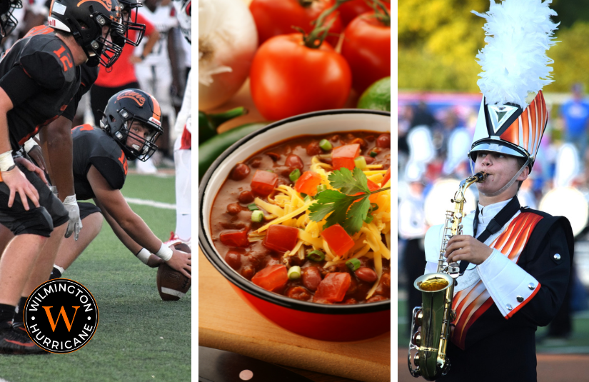 Chili, Football, Band collage